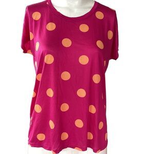 JCP polka dot top medium/small.  0624
